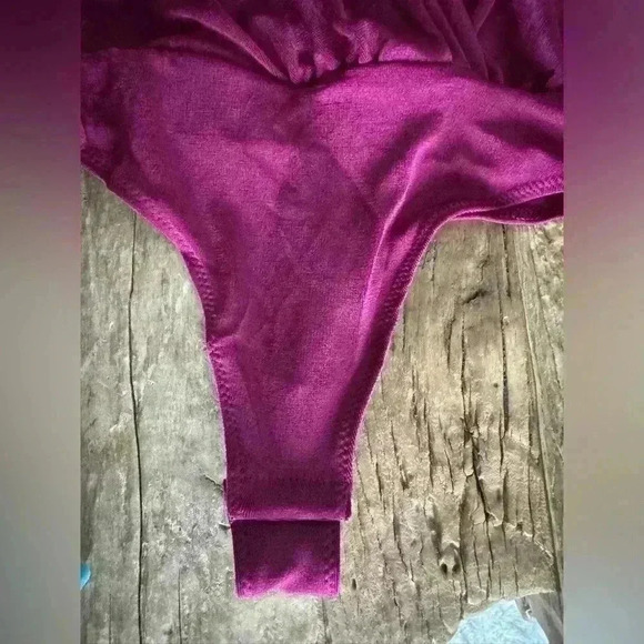 NWOT Free People Revolve Turnt Bodysuit ~ Dark Rhubarb ~ Medium - Picture 8 of 8